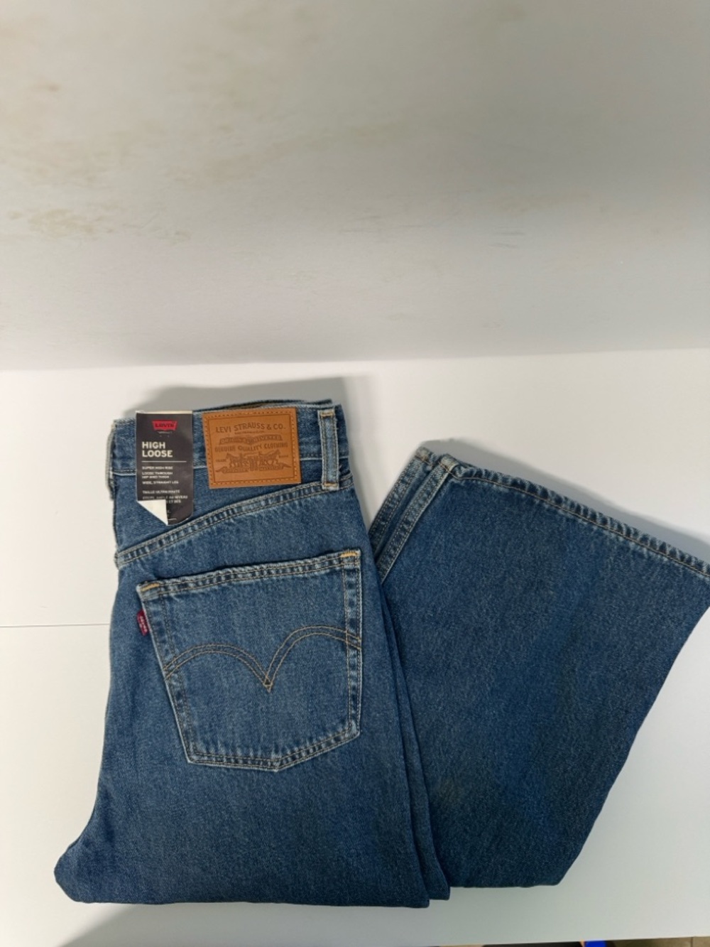 Levi's High Loose Women’s Blue Jeans Size 27/33 - Picture 8 of 16